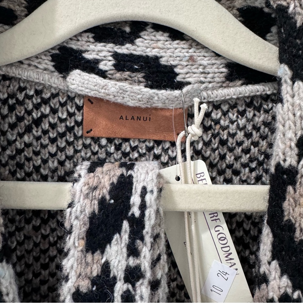Alanui Kids Wild Spirit Cardigan Leopard Print Size 6 - Picture 4 of 16